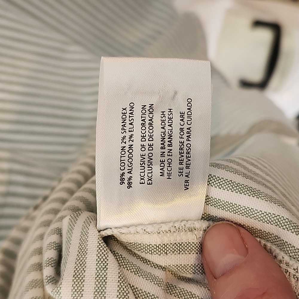 Gap striped Green Men's Shirt, medium - Picture 10 of 10